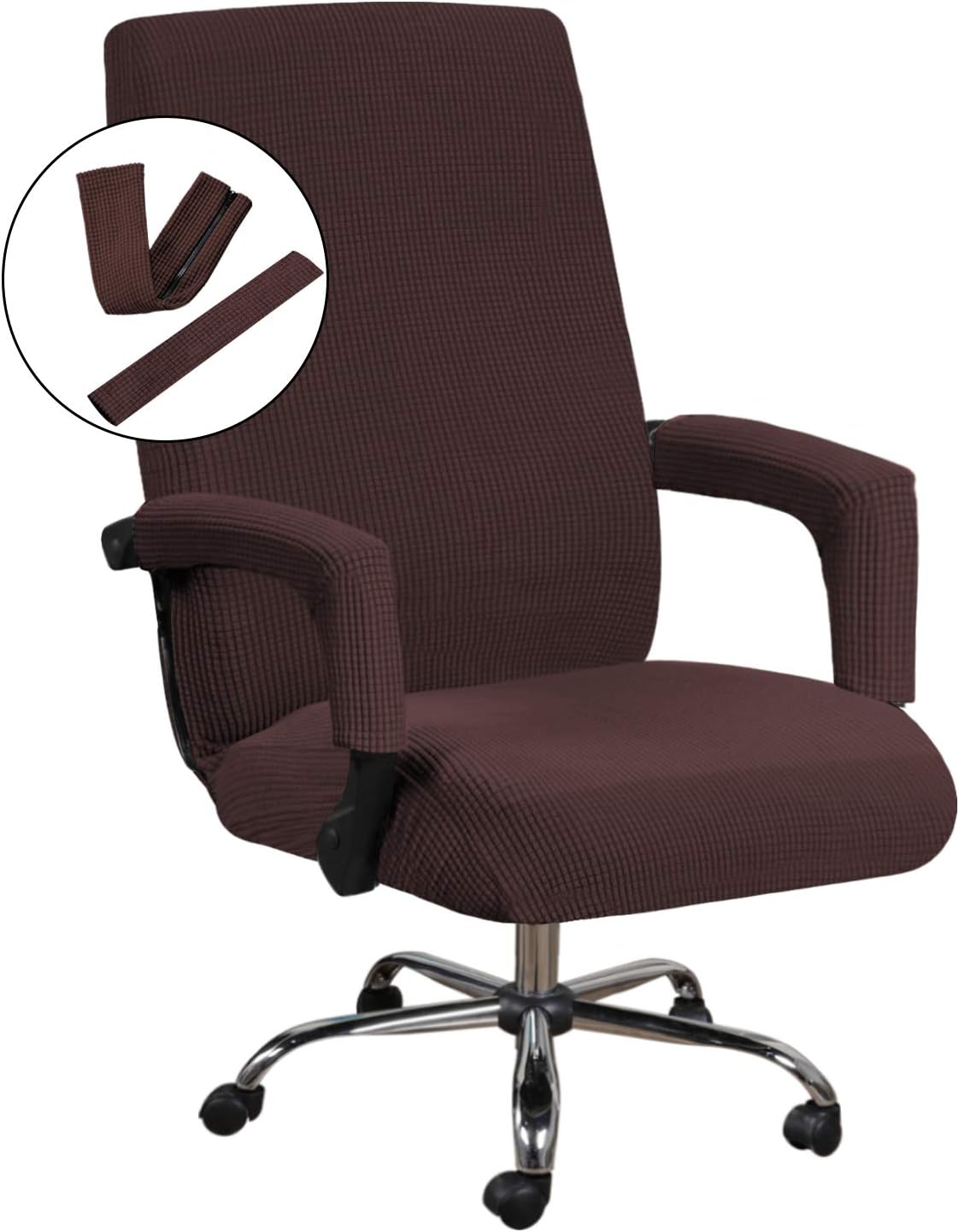 JacquardFlex Universal Office Chair Seat Cover Stretch
