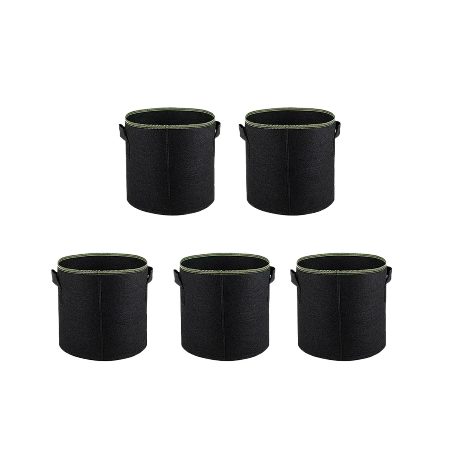 Stofftopf 5er-Pack 3–10 Gallonen Filz-Wachstumsbeutel | For Kartoffelgemüse(4 Gallon 29 X 26 CM)
