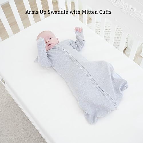 Miniatura 6 de Transition - Saco de dormir para bebé de 0 a 3 meses, saco de envolver de transición con puños de manoplas, paquete de 2 sacos de dormir de