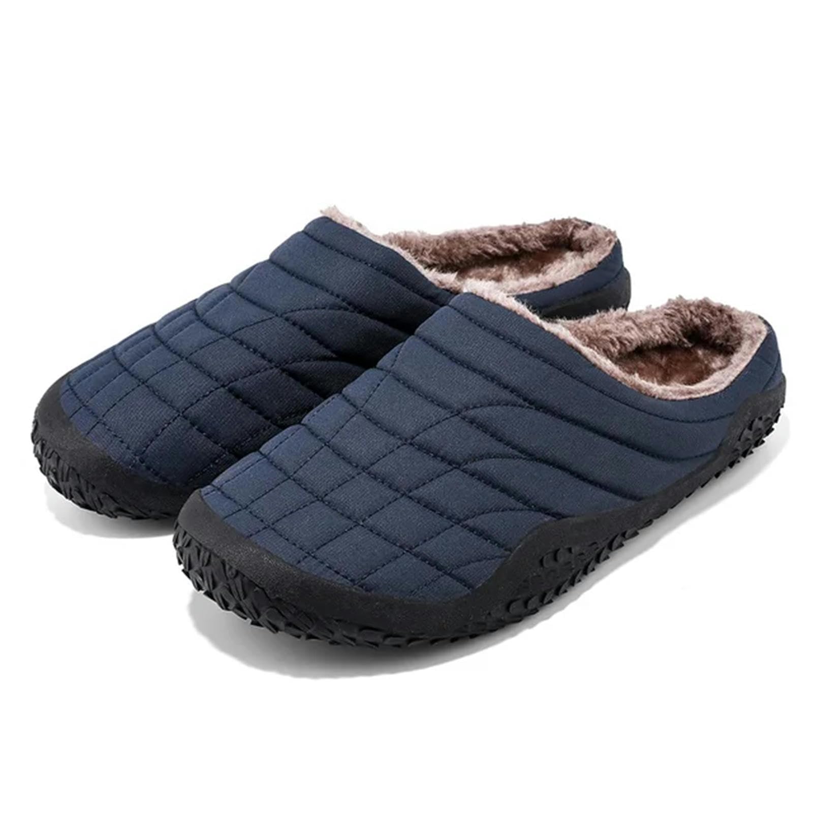 MdybF Pantofole Invernali Slides for Men Platform Platform Pantofole Comode Selvagge Traspirabili più Velluto Mantieni