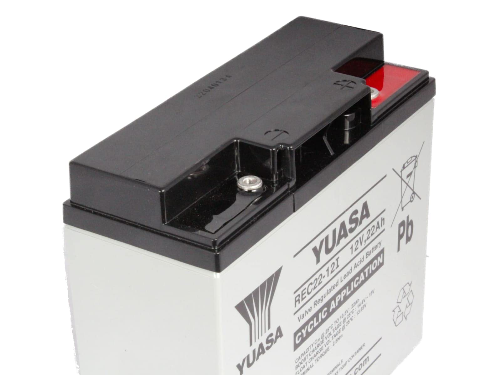 YUASA REC22-12 Batería Cíclica 12V 22Ah 181x77x167 mm