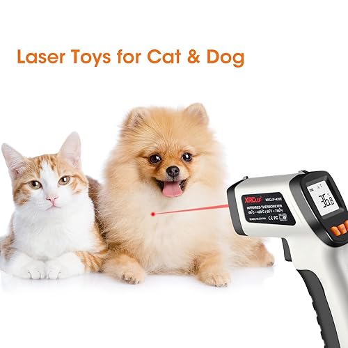 Miniatura 6 de Pistola de termómetro infrarrojo, pistola de temperatura láser con pantalla LCD, pistola de temperatura térmica para cocinar, horno, pistola de