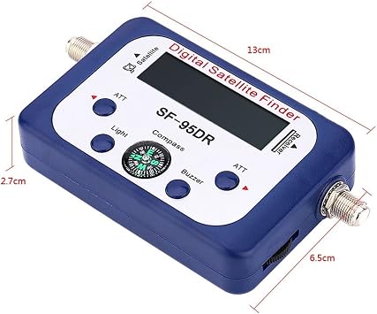 Digital Displaying Satellite Finder TV Signal for DVB -S DVB-S2 with Compass Pointer