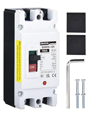 DIHOOL DC Main 100 Amp Circuit Breaker, Battery Disconnect Switch for Boat Trolling Motor Marine ATV Trailer
