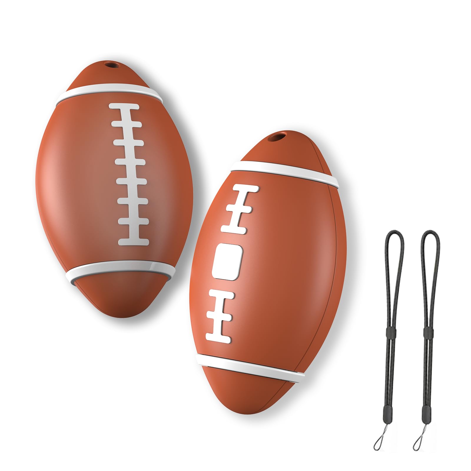 Air Tags-2 Pack [Apple MFi Certified] Bluetooth Smart Air Tags Apple Find My (iOS Only) Key Finder Item Locator IP67 Waterproof Finder Global Tracking Key/Luggage/Wallet Tracking Tag and More — Brown