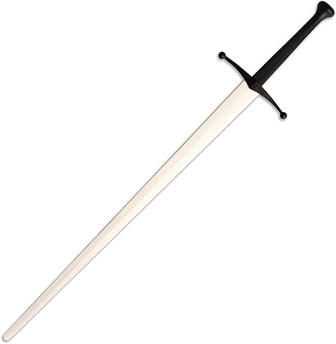 Red Dragon Armoury Espada larga sintética Sparring - Hoja blanca con empuñadura negra