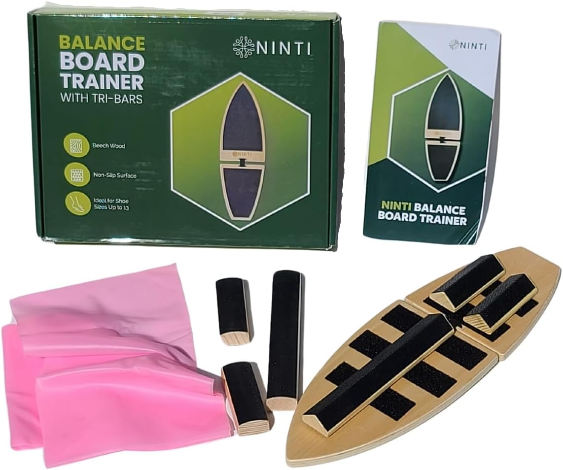 Balance Trainer, Foot Balance Board, Foot Strengthener. Used as Rehabilitation and Physical Therapy Equipment for Increase Stability, Recovery, Foot and Ankle Strengthener. Balance Training Equipment