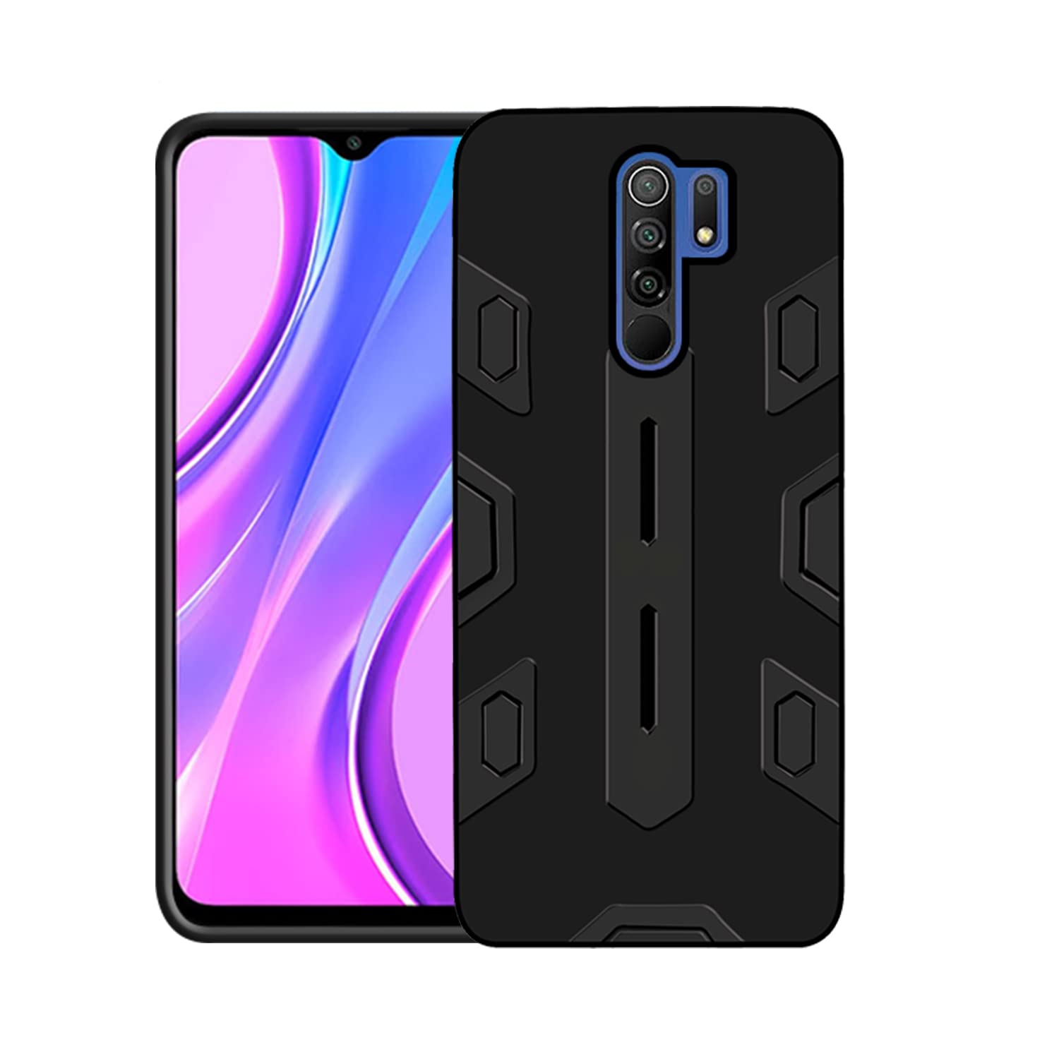 VIDO Shockproof Armor Back Case Cover for Mi Redmi 9 Prime/Poco M2