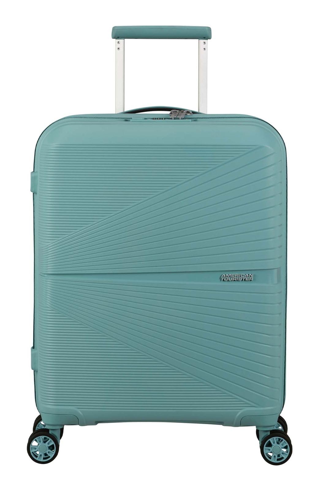 American Tourister Trolley cabina realizzato in polipropilene, leggero e resistente con chiusura fissa con combinazione a 3 cifre con funzione TSA. Dispone di 4 ruote pivotanti, maniglia superiore, di