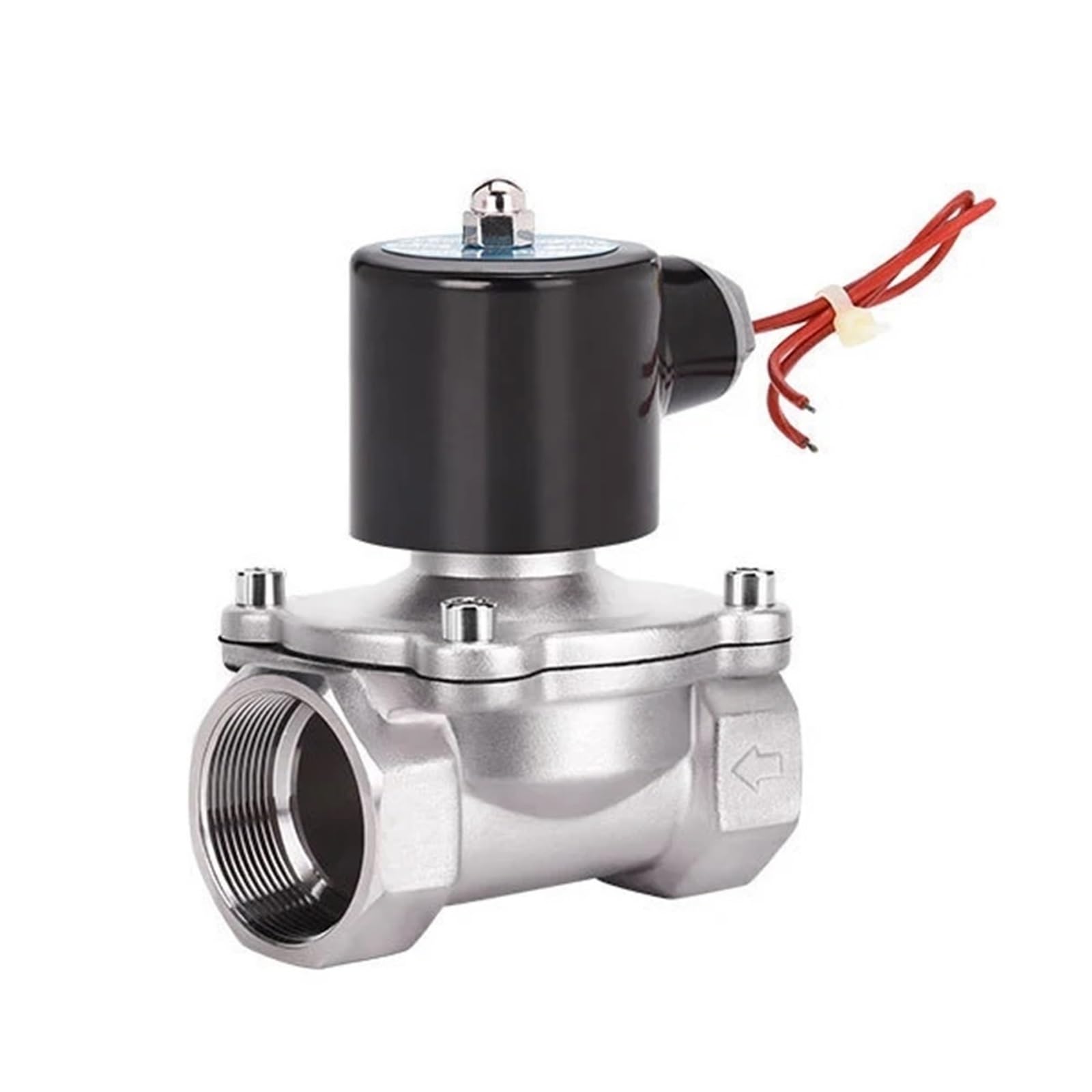 KKCZOFMJ 1'' Normally Closed DN25 Stainless Steel Solenoid Valve 380V AC(NPT-380VAC-EPDM-SEAL)