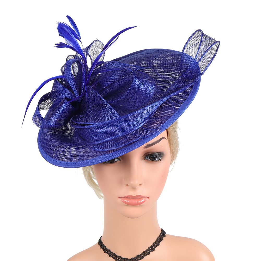 Womens Bride Wedding Headpiece Fascinator Hat Chapeau Cap Derby Church Hat Headwear