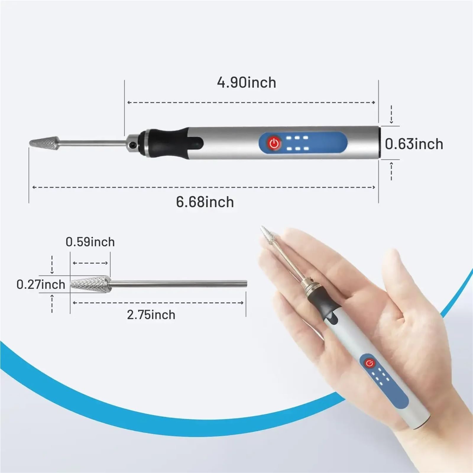 Omogeneizzatore portatile per uso in laboratorio, capacità 2 ml, velocità regolabile fino a 18000 giri/min, ideale per l'elaborazione di campioni microbici e tessuti animali/vegetali