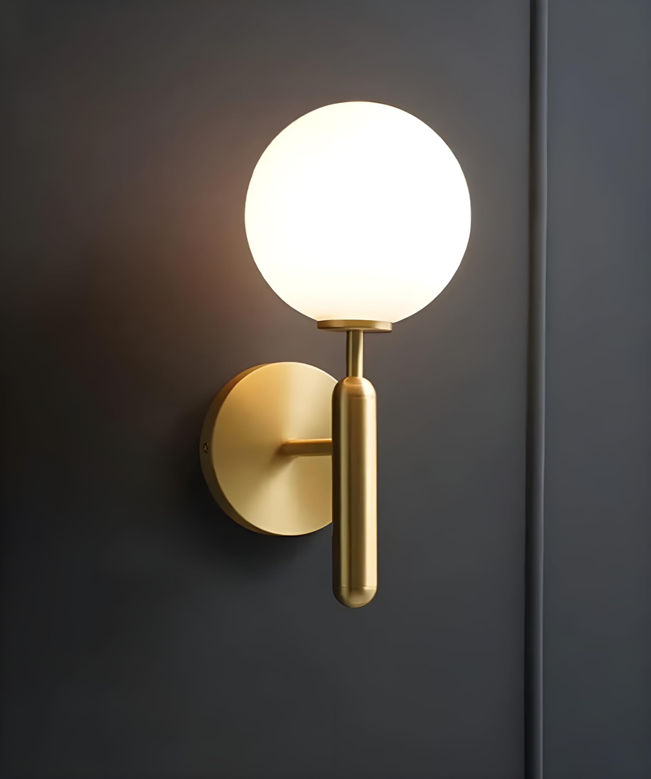 twixle Golden Metal & Glass Wall Light For Living Room Modern/Wall Lamps For Bedroom/Wall Lights For Bedside Wall Lamp. (Golden Metal Frosted Glass, Trophy, Without Bulb) (B0D6H86CQ9) Amazon Price History, Amazon Price Tracker