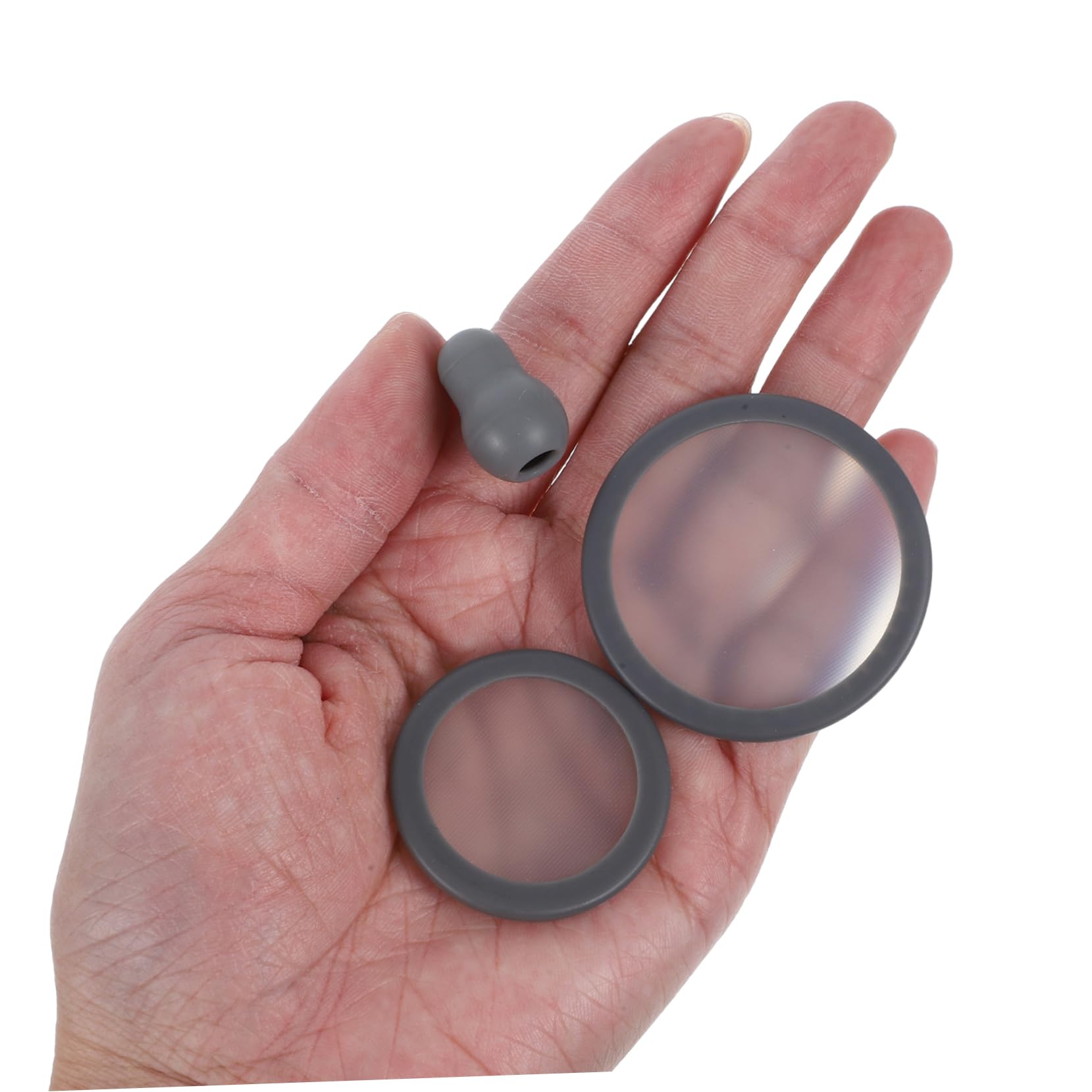 Ciieeo 5 Juegos Set De Tapón Para Los Oídos De Estetoscopio Puntas De Los Oídos De Reemplazo Puntas De Auriculares De Repuesto Enfermera Vestida De Accesorios Gris Gel De Sílice