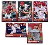 2015 Topps Opening Day Team Set Los Angeles Angels : 9 Cards Albert Pujols,Matt Shoemaker,Mike Trout,Garrett Richards,Jered Weaver,Josh Hamilton,Erick Aybar,David Freese,Hector Santiago