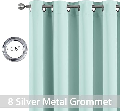 Miniatura 4 de Yakamok - Cortinas blackout para habitación, con ojales, térmicas, para oscurecer la habitación o sala, juego de 2 paneles