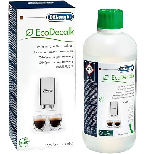 Delongui 5513296041 Descalcificador Cafetera DeLonghi EcoDecalk Líquido Descalcificador Botella (500 ml)