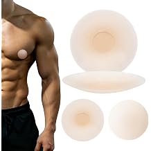 Nipple Covers for Men, Reusable Waterproof Silicone Men's Nipple Covers, Anti-Chafing Runner Nipple Covers Men