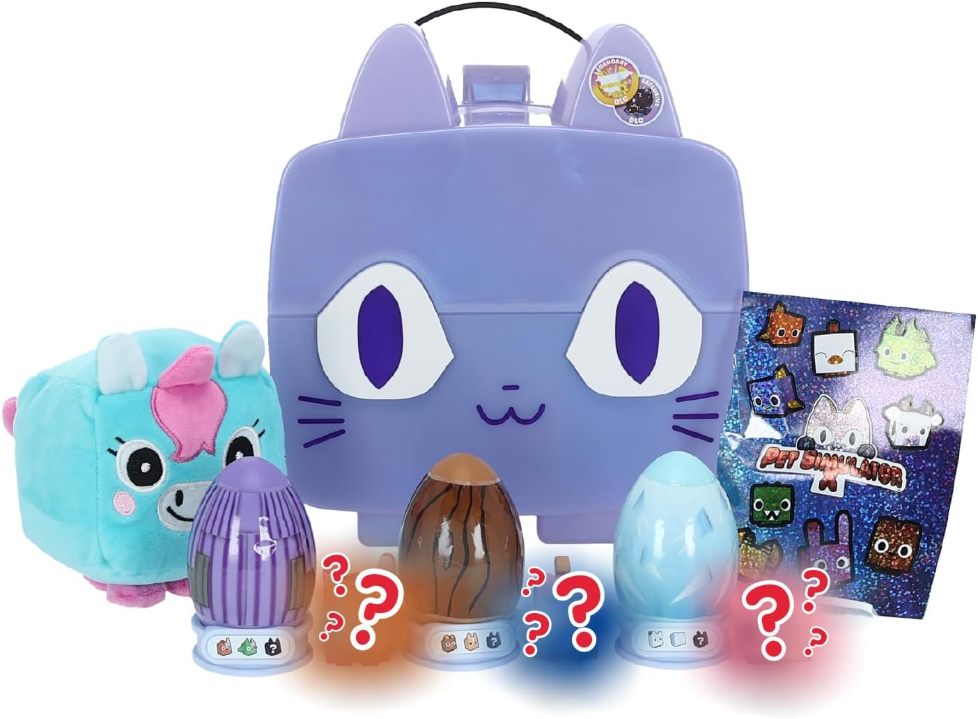 UCC Distributing PET Simulator X – Marbled Purple Iridescence Cat Collector Bundle (Mystery Case w/ 8 Items, Series 1) Exclusive [Includes DLC]