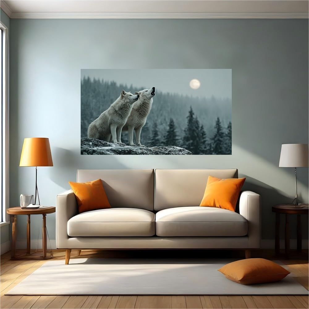 Vinilo de pared de lobo autoadhesivo para decorar cocinas y baños sin reformas