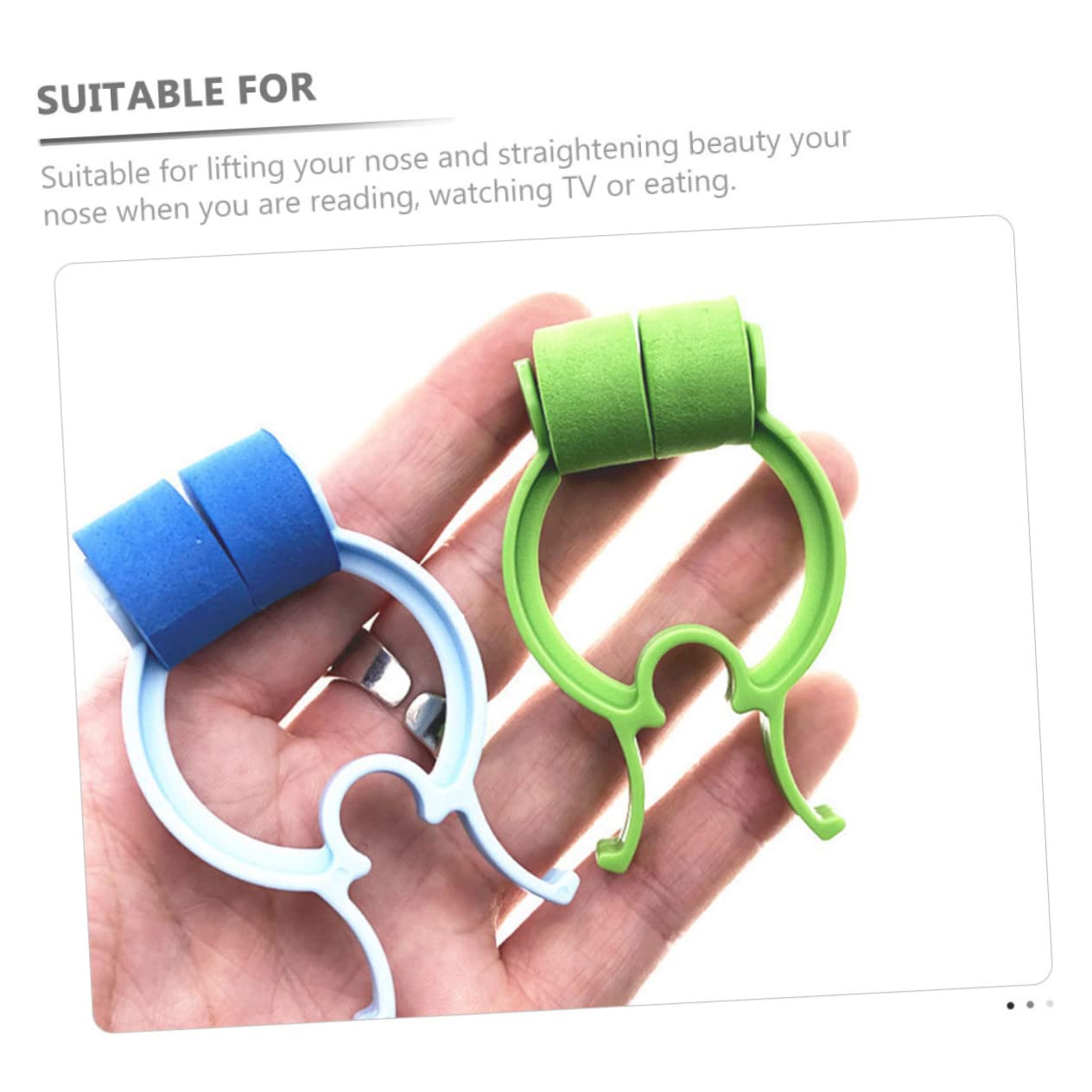 Healeved 3 Sätze Atemtrainingsgerät für Lunge Stop Nasenbluten Clip Nasal Obstruktion Pflege Nasenstopper Clips Stück * 3