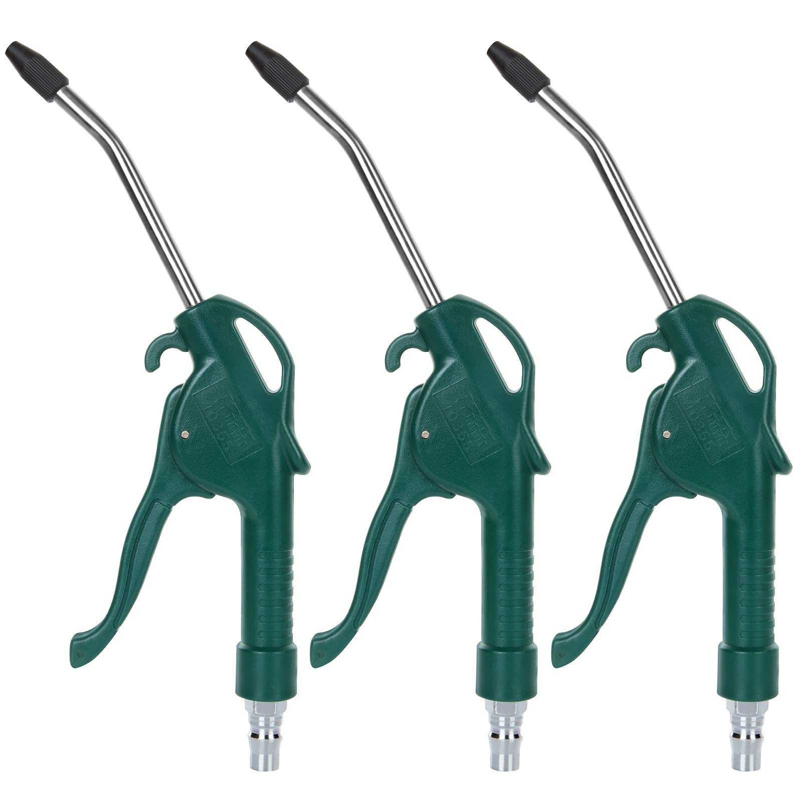 MNKNENG 3 Pack Air Blow Gun for Compressor 4.5 Inch Long Air Nozzle Blow Gun High Flow Air Compressor Blowing Guns Kit With Rubber Tip For Truck Car