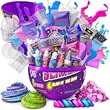 ¡Muchas horas de juego creativo y fuera de las pantallas! Pack con más de 20 accesorios en el Kit Slime para hacer slime con Confetti que brilla en la oscuridad!!