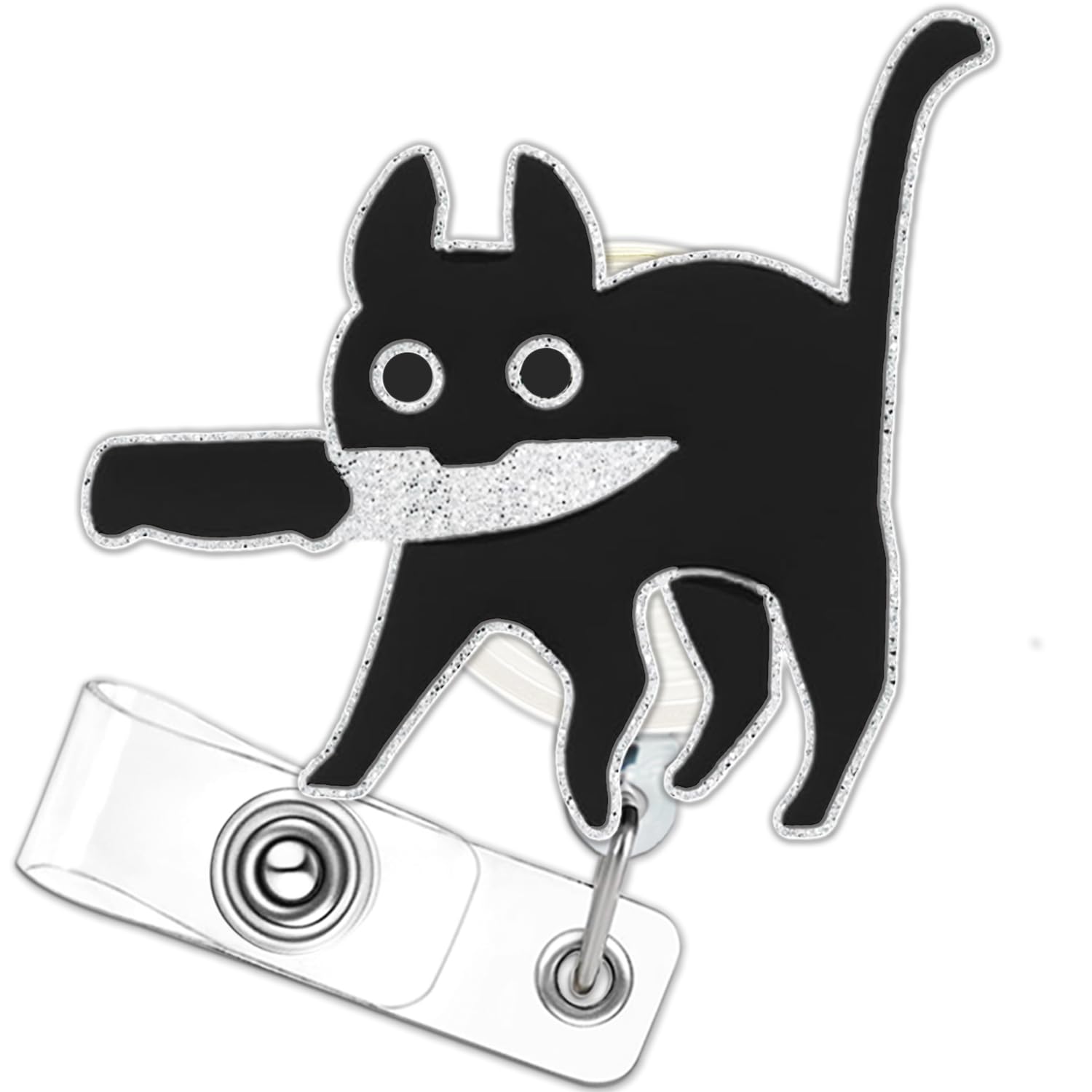 View 1 of ***MINOR DAMAGE***
Hitluste Black Cat Retractable Badge Reel