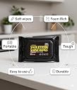 Shoe Cleaning Wipes Pack of 2 (80+80 Wipes) by Fusion Trends for Sneakers & White Shoes | Instant Sneaker Cleaner wet Wipes for Leather, Suede, Canvas & Sports Shoes | Portable | Travel-Friendly Quick Cleaning gallery image
