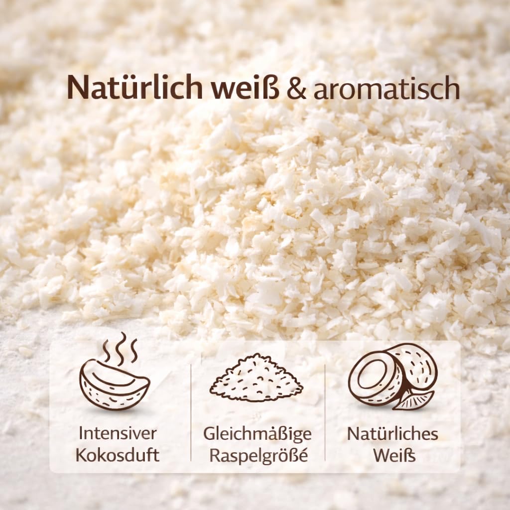 GiDeli Kokosraspeln 3x5kg - Eine Quelle für Gesunde Fette und Ballaststoffe - Für Veganer und Personen mit Keto-Diät - Natürliche für Vielseitige Verwendung