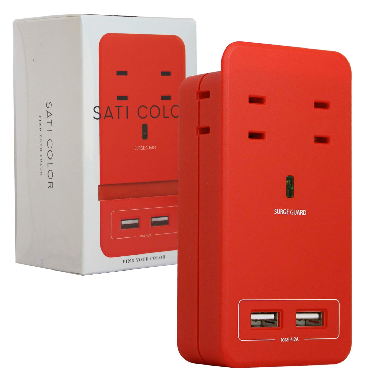 Amazon | Fargo SATI COLOR 壁挿し 電源タップ スマホスタンド付き