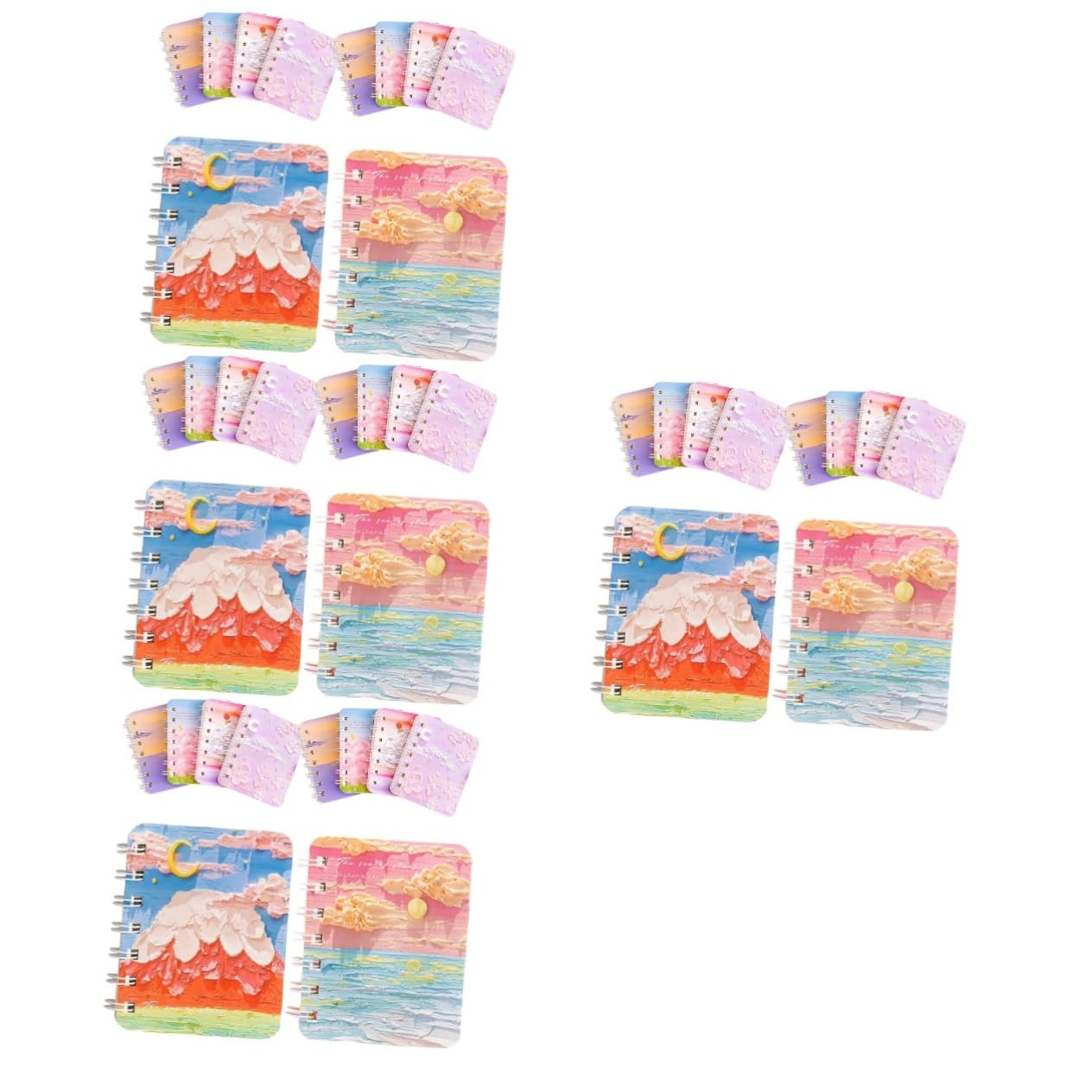 Housoutil 4 Pezzi Quaderni Spirale Colorati per Studenti e Teenager Taccuini per Pianificazione Casual Confezione