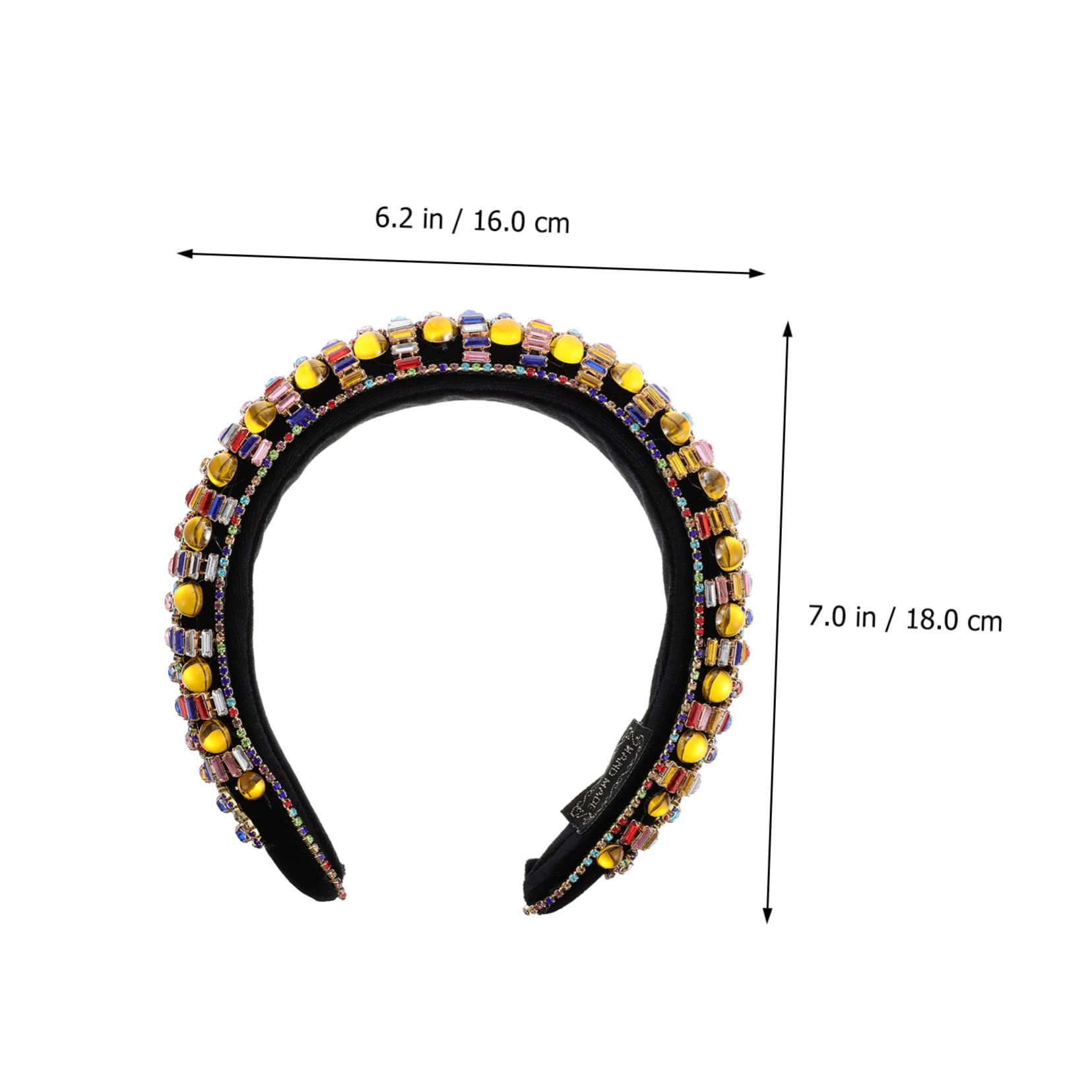 Baluue Breites mit Strass und Kristallen Besetztes Gepolstertes Haarband für Damen und Mädchen Modisch und Bequem für Täglichen Gebrauch und Elegante Abendkleider
