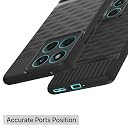 Pikkme Back Cover for Motorola Moto Edge 60 5G / Motorola Moto Edge 60 Fusion 5G Camera Protection 3D Hexa Cube Design Silicone Protective Bumper Case (Black) gallery image