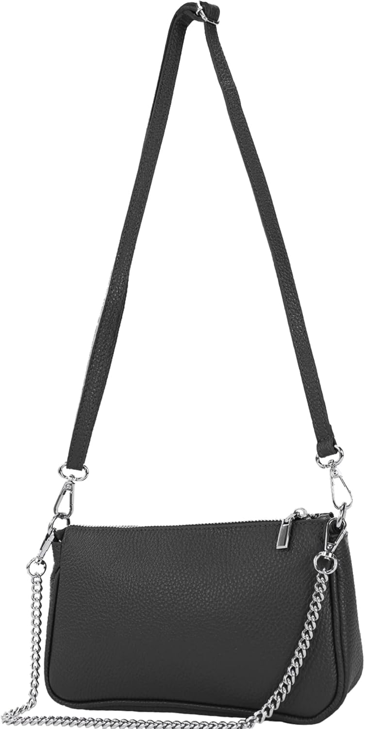 T237 - Small shoulder bag made of Italian leather
