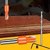 H HILABEE Countersink drill set, drill bit set, with tension mirror for drilling wooden or wooden floors, according to description, 3.0 x 8