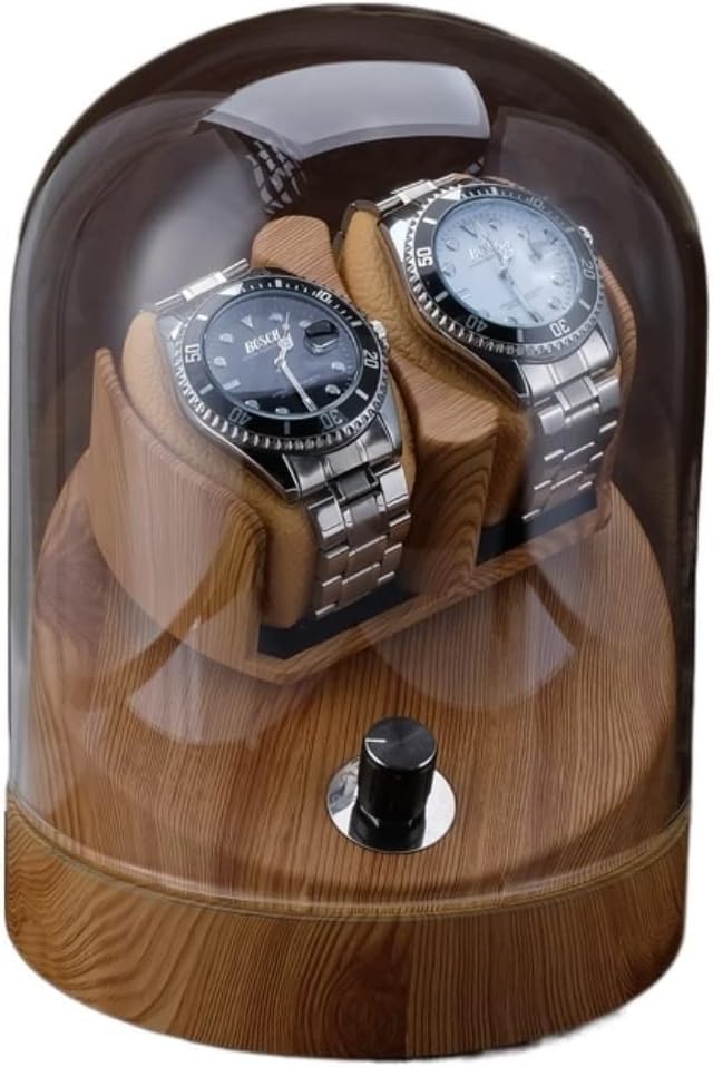 ZGSSOPTU Caja de reloj enrollador automático organizador de motor para hombre (C)