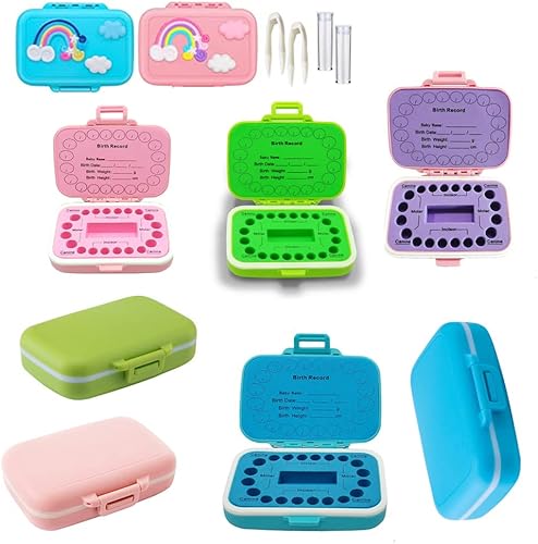 Miniatura 5 de Caja de dientes de hada para bebé, cajas de dientes de polipropileno, caja de almacenamiento de dientes, caja de ahorro para niños perdidos de