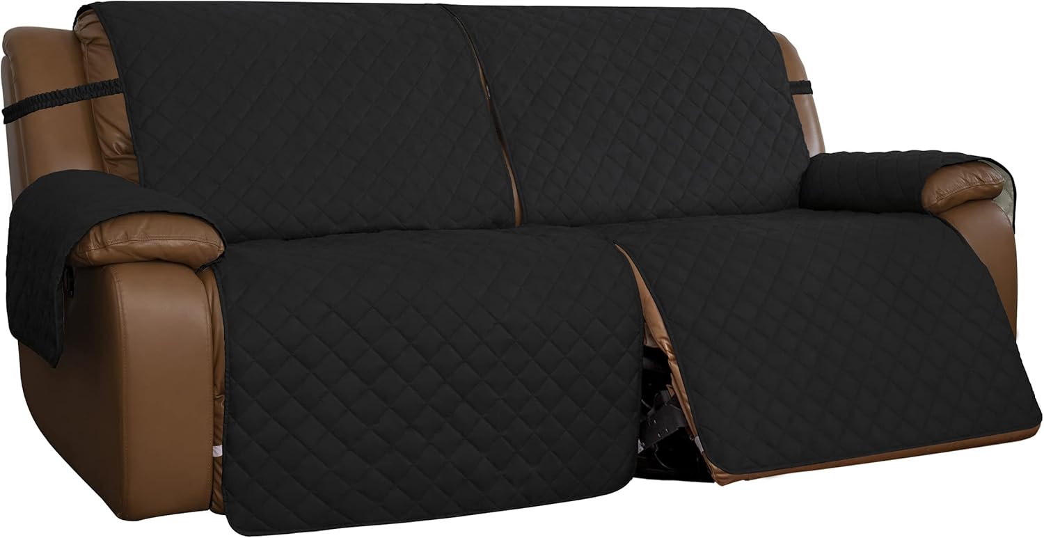 EasyGoing Oversized Loveseat Recliner Cover, Reversible Couch Cover for Double