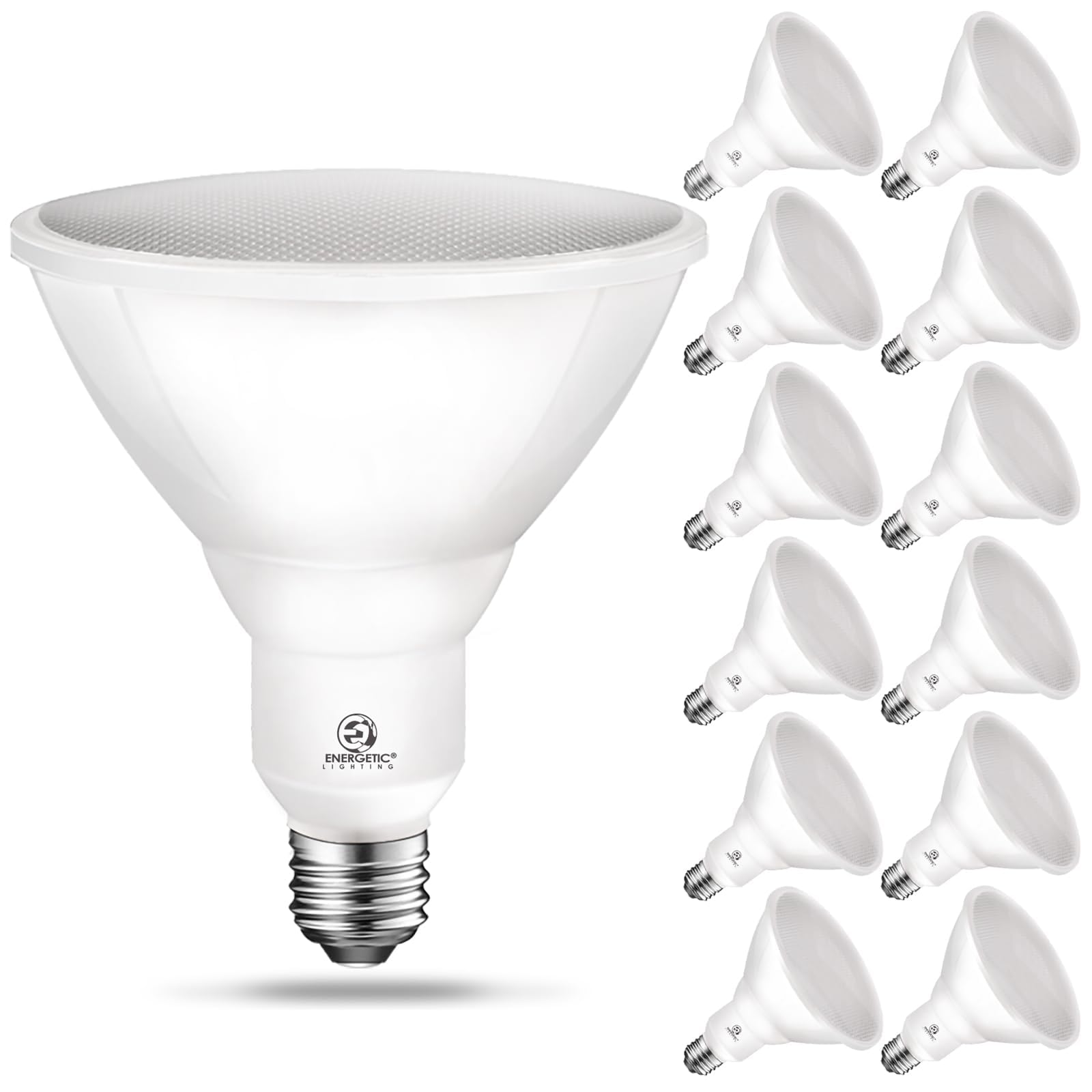 Energetic LED PAR38 Outdoor Flood Light Bulb Home Residential Patio Driveway Light, PAR38 LED Bulb, 6000K Cool Daylight Dimmable, 100W Equivalent