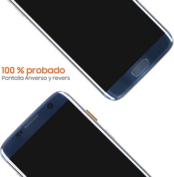 OLED for Samsung Galaxy S7 Edge Screen Replacement for Samsung S7 Edge LCD Display G935 G935W SM-G935F LCD Digitizer Assembly Repair Parts with Frame(Not for S7) (Blue)