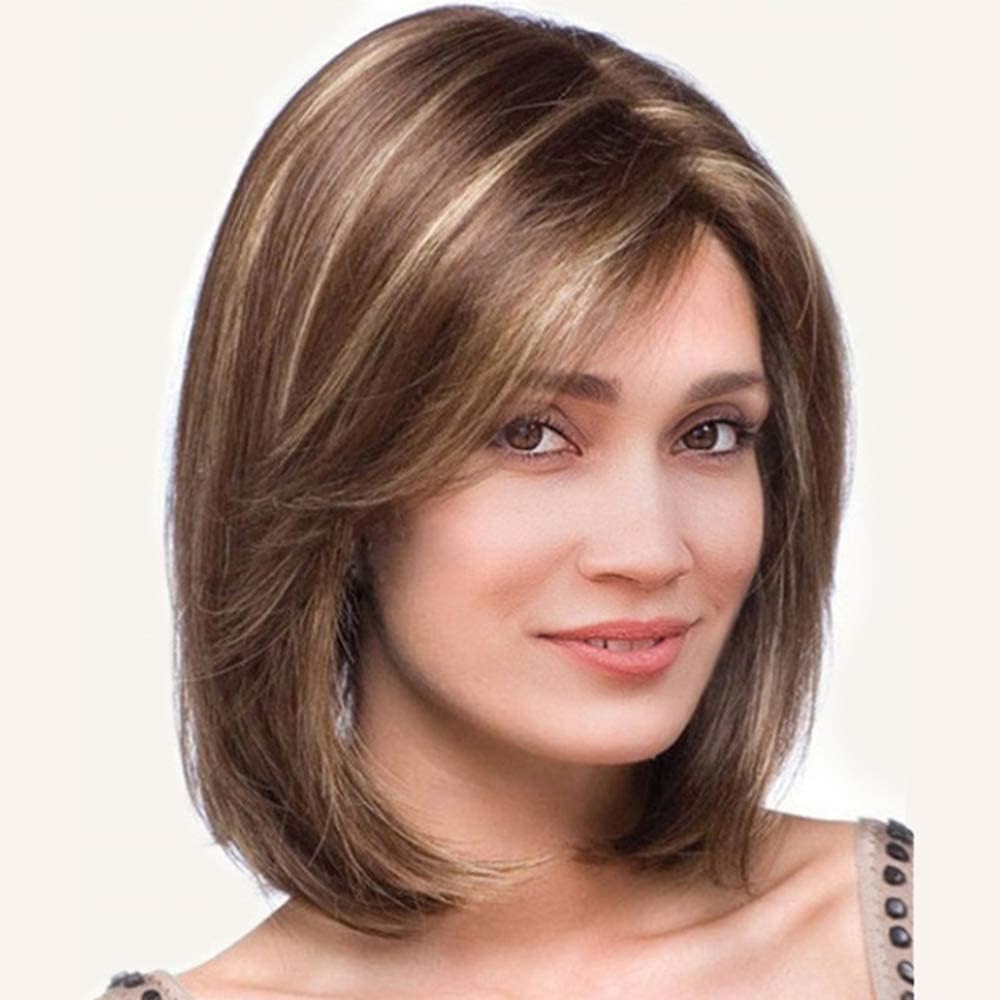 Straight Wig With Bangs for Women Natural Looking Full Fiber Heat Resistant Wig for Daily Party Cosplay