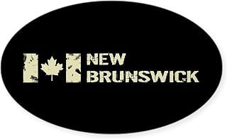 CafePress Canadian Flag: New Brunswick Sticker (Oval 50 pk)