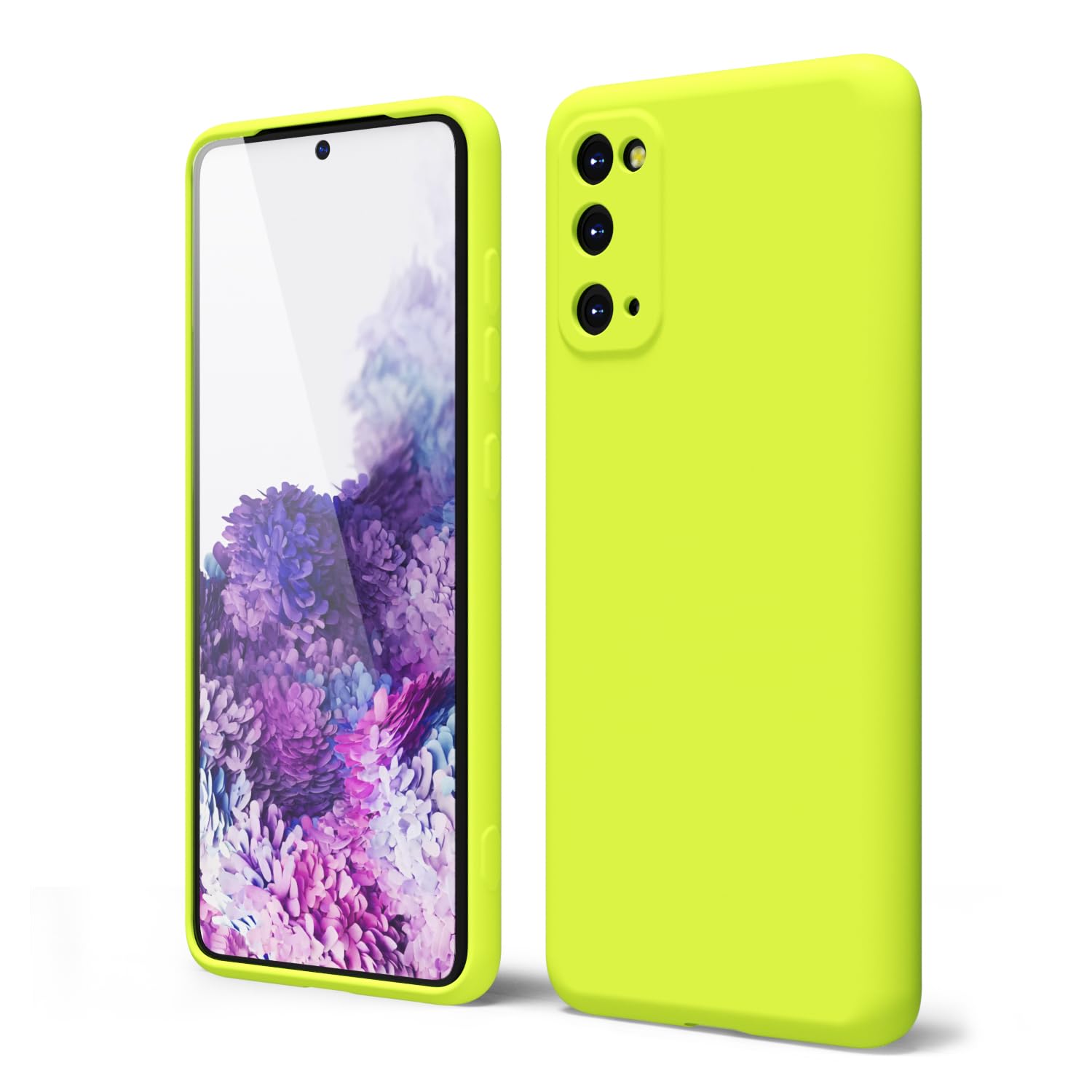 oakxco for Samsung Galaxy S24 Ultra Phone Case Liquid Silicone, Neon Bright Solid Color, Thin Slim Soft Rubber Gel Matte TPU Plain Simple Cover for Women Girl Cute, Hot Pink Fuchsia — view 260