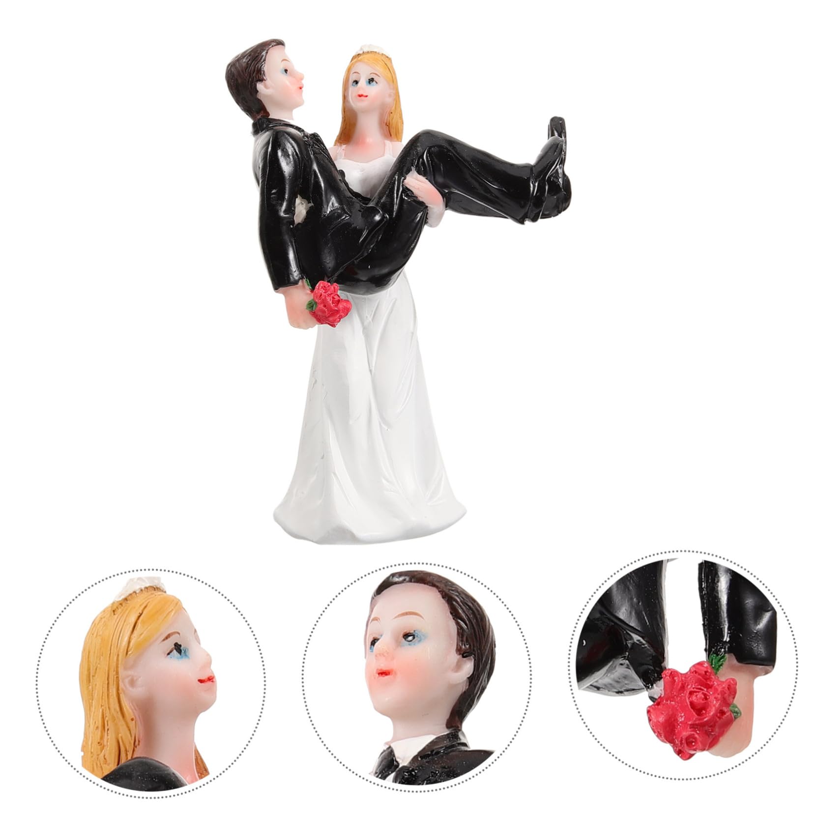 2stücke Brautpaar Statue Aus Resin Hochzeitsfigur Für Torten Romantische Deko Für Besonderen Tag Stilvolles Hochzeitspaar Ornament Hochzeitsaccessoires Zur Feier