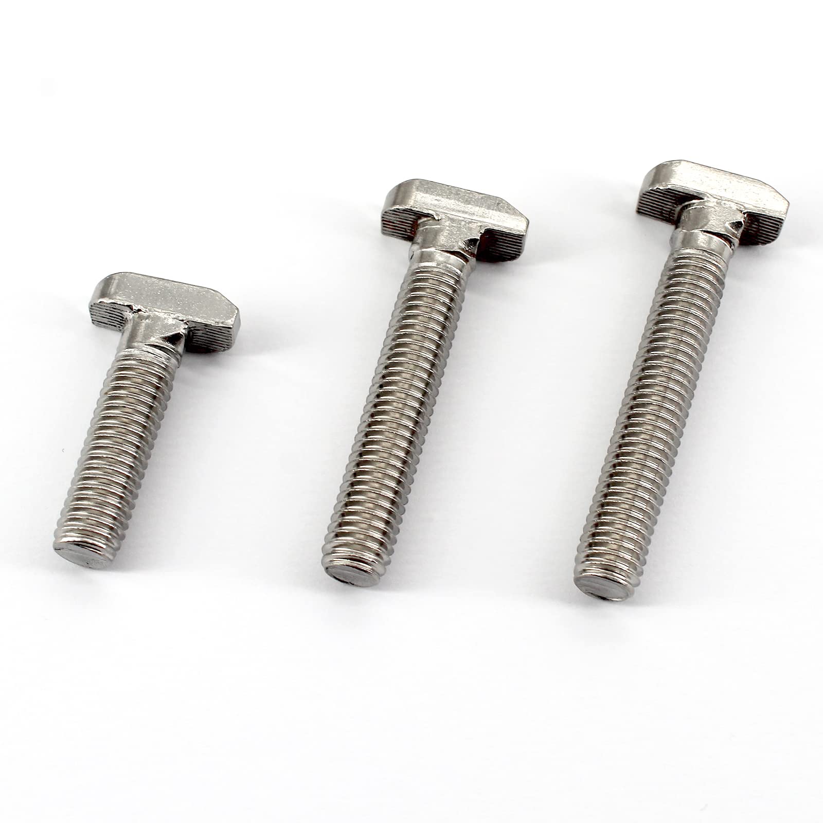 20Pcs M8x25mm 304 Stainless Steel T-Slot Bolt 45 Series Aluminum Profile T-Shaped Screw Bolt Fastener 19mm Head Size - Image 4