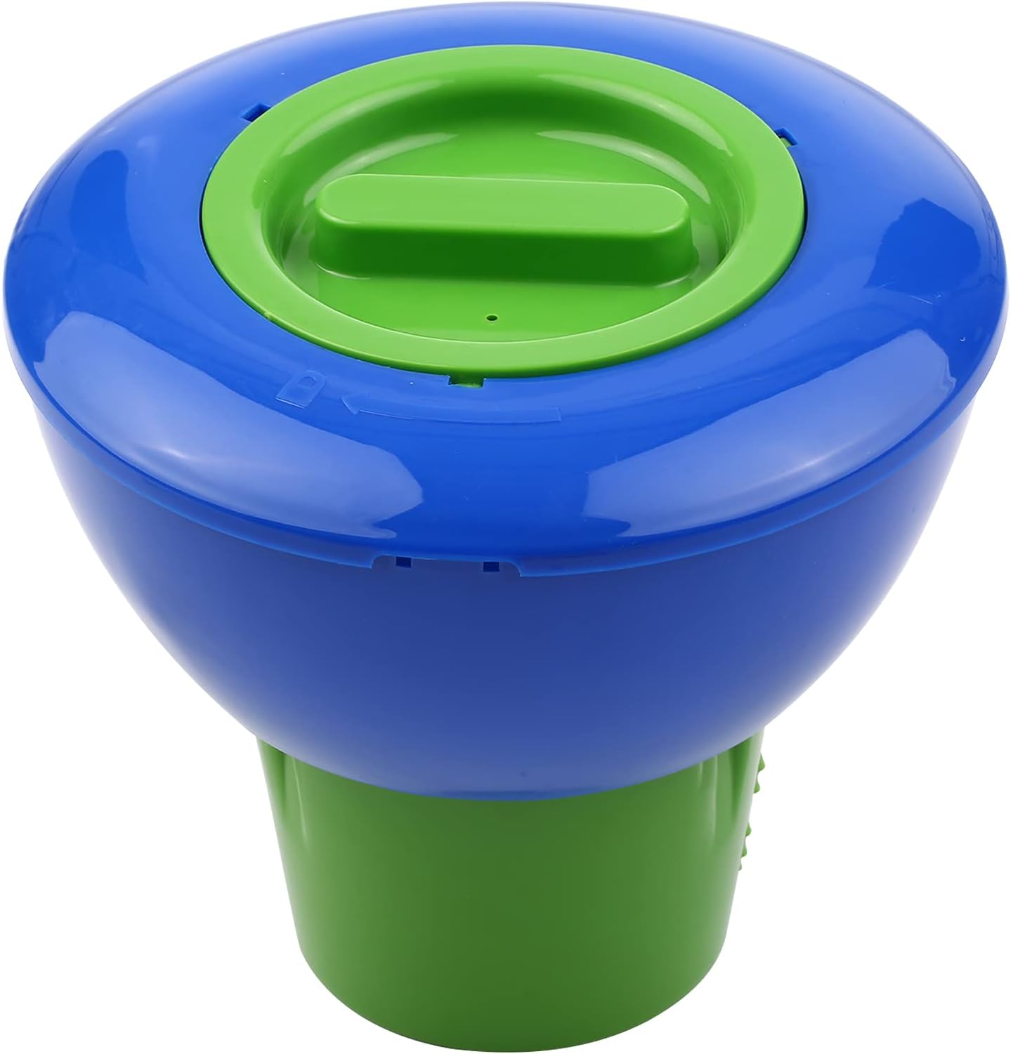 8 Inch Pool Che Cal Dispenser Adjustable Floating ChloriTablets Dispenser Spa Che Cal Dispenser for Swimming Pools Spas Hot Tubs Fish Ponds Blue & Green-Layfoo
