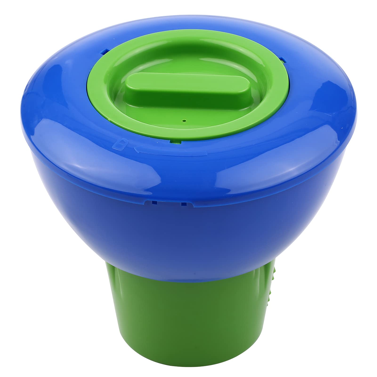 8 Inch Pool Che Cal Dispenser Adjustable Floating ChloriTablets Dispenser Spa Che Cal Dispenser for Swimming Pools Spas Hot Tubs Fish Ponds Blue & Green-Layfoo