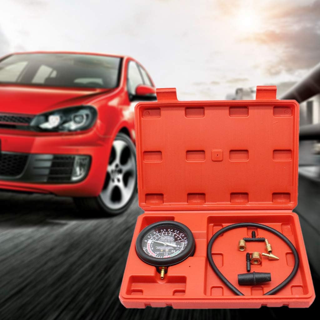 Engine Vacuum Pressure Gauge System Meter Seal Leakage Tester Car Truck Petrol Gas Compressor Detector
