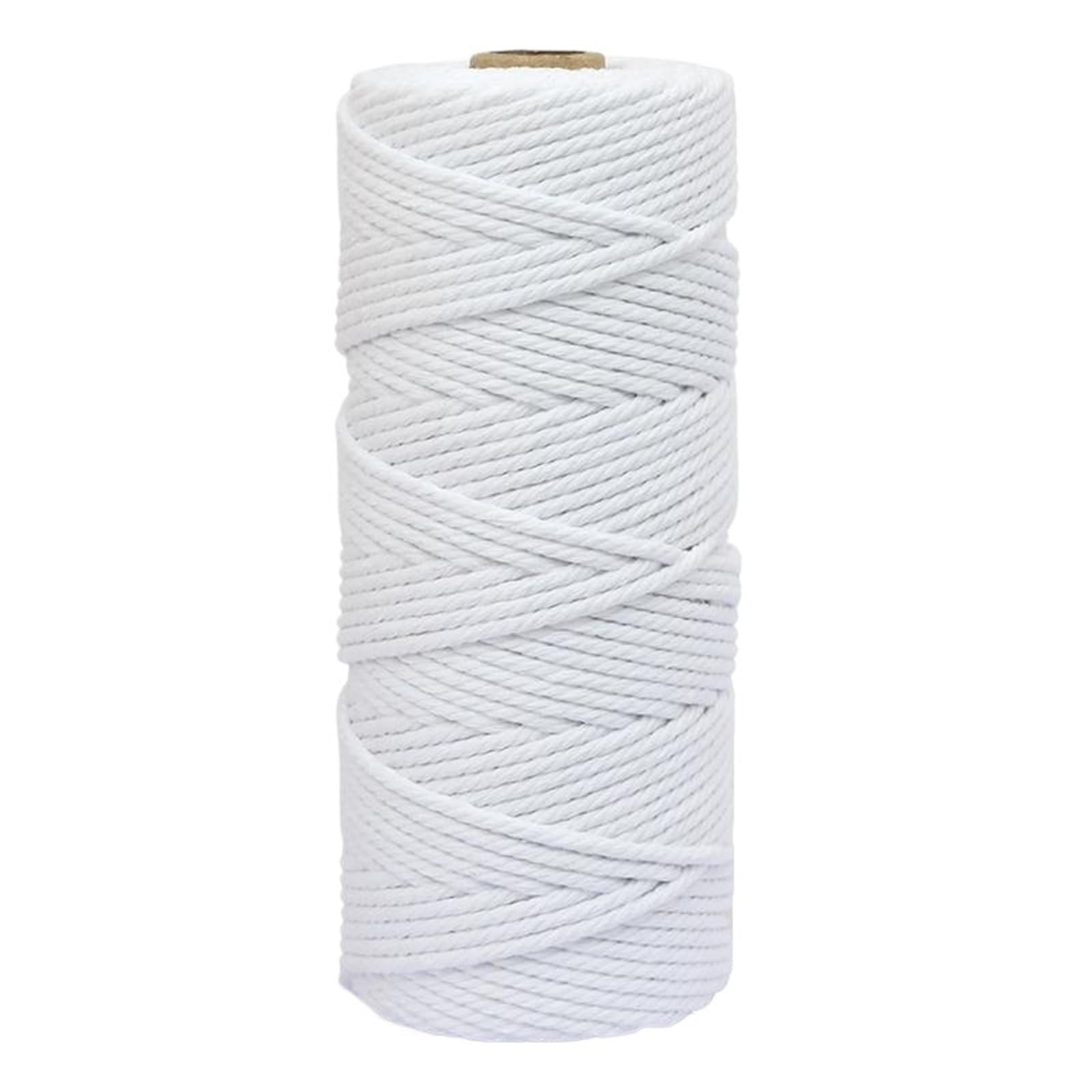 Cotton Macrame Cord 3.0mm-100m Colorful Natural Cotton Macrame Rope Cord for Wall Hanging Plant Hangers Crafts(Color5)